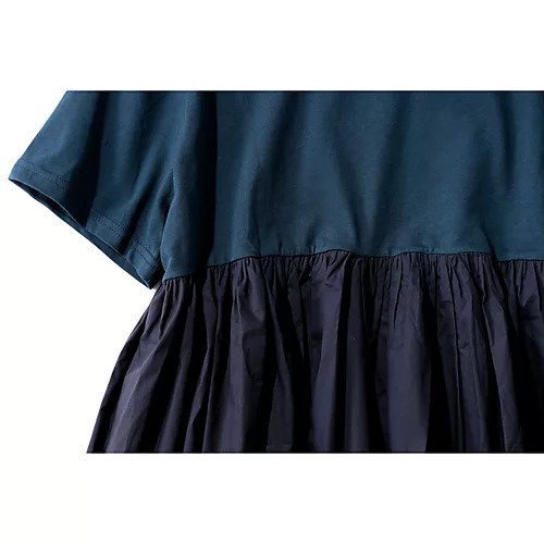 【マージュール/marjour】のOTONA SWITCHING HALF PEPLUM TEE 人気、トレンドファッション・服の通販 founy(ファニー) 　ファッション　Fashion　レディースファッション　Fashion for Women　インナー　Innerwear　洗える　Machine Washable　ストレッチ　Stretch, Stretchy Fabric　トレンド　Trend, Trending Now　ドッキング　Docking, Mixed Material　ベーシック　Basic, Essential　ペプラム　Peplum, Flared Hem　半袖　Short Sleeve, Half Sleeve　ロング　Long, Long-Length　ワイド　Wide, Wide Fit　other-3|ID: prp329100004048822 ipo3291000000032001201