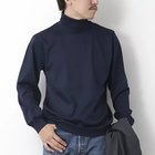 【ノーリーズ グッドマン/NOLLEY'S goodman / MEN】の《ビジカジ対応》シルケットスムース タートルネックドレスロンT ネイビー|ID: prp329100004048890 ipo3291000000028852466