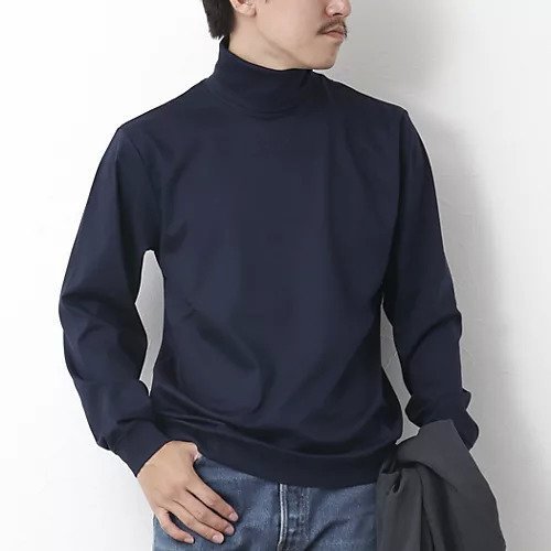 【ノーリーズ グッドマン/NOLLEY'S goodman / MEN】の《ビジカジ対応》シルケットスムース タートルネックドレスロンT インテリア・キッズ・メンズ・レディースファッション・服の通販 founy(ファニー) 　ファッション　Fashion　メンズファッション　MEN　インナー　Inner　カーディガン　Cardigan　クール　Cool　シルケット　Mercerization　ジャケット　Jacket　タートルネック　Turtleneck　バランス　Balance　ビジネス 仕事 通勤　Business　エレガント 上品　Elegant　ネイビー|ID: prp329100004048890 ipo3291000000028852466