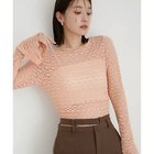 【ビス/VIS】のレースフレアースリーブトップス 人気、トレンドファッション・服の通販 founy(ファニー) ファッション Fashion レディースファッション WOMEN トップス・カットソー Tops/Tshirt 2024年 2024 2024-2025秋冬・A/W Aw/Autumn/Winter/Fw/Fall/2024-2025 A/W・秋冬 Aw・Autumn/Winter・Fw・Fall-Winter おすすめ Recommend インナー Inner カットソー Cut And Sew シアー Sheer ジャケット Jacket スリーブ Sleeve ビスチェ Bustier フィット Fit フォルム Form フレア Flare モチーフ Motif レース Race 冬 Winter 春 Spring 秋 Autumn/Fall thumbnail ピンク|ID: prp329100004049634 ipo3291000000028267037