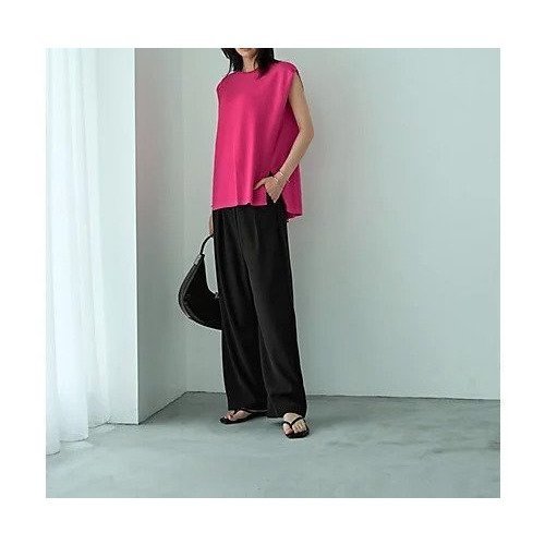 【スタイルデリ/STYLE DELI】の新涼感サイドボックスニットトップス 人気、トレンドファッション・服の通販 founy(ファニー) 　ファッション　Fashion　レディースファッション　WOMEN　トップス・カットソー　Tops/Tshirt　ニット　Knit Tops　カーディガン　Cardigan　シアー　Sheer　シンプル　Simple　ジャケット　Jacket　スリット　Slit　スリーブ　Sleeve　ターコイズ　Turquoise　デニム　Denim　ノースリーブ　No Sleeve　フレンチ　French　フロント　Front　ブルゾン　Blouson　ボックス　Box　ポケット　Pocket　ワイド　Wide　夏　Summer　other-2|ID: prp329100004050802 ipo3291000000031292648