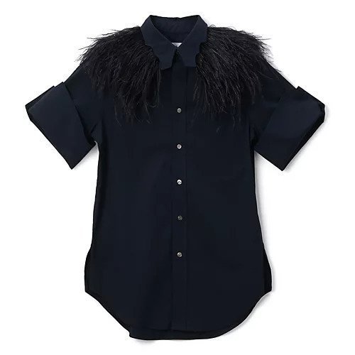 【トーガ プルラ/TOGA PULLA】のCotton S/S shirt with feather インテリア・キッズ・メンズ・レディースファッション・服の通販 founy(ファニー) https://founy.com/ ファッション Fashion レディースファッション WOMEN トップス・カットソー Tops/Tshirt シャツ/ブラウス Shirts/Blouses 2024年 2024 2024-2025秋冬・A/W Aw/Autumn/Winter/Fw/Fall/2024-2025 S/S・春夏 Ss・Spring/Summer フェザー Feather 夏 Summer 洗える Washable |ID: prp329100004051246 ipo3291000000027209979