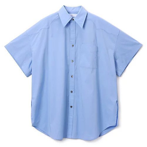 【トーガ プルラ/TOGA PULLA】のCotton S/S long shirt インテリア・キッズ・メンズ・レディースファッション・服の通販 founy(ファニー) 　ファッション　Fashion　レディースファッション　WOMEN　トップス・カットソー　Tops/Tshirt　シャツ/ブラウス　Shirts/Blouses　2024年　2024　2024-2025秋冬・A/W　Aw/Autumn/Winter/Fw/Fall/2024-2025　S/S・春夏　Ss・Spring/Summer　ウエスタン　Western　クール　Cool　タイプライター　Typewriter　ロング　Long　夏　Summer　洗える　Washable　L.BLUE|ID: prp329100004051247 ipo3291000000027209987