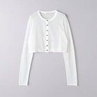 【ユナイテッドアローズ/UNITED ARROWS】のシアー ショート カーディガン2 WHITE|ID:prp329100004051255