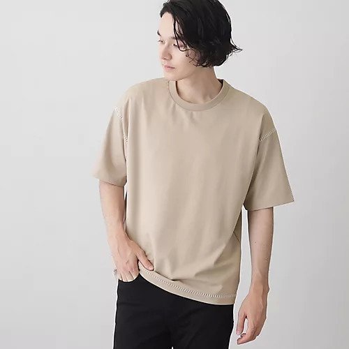 【ザ ショップ ティーケー/THE SHOP TK / MEN】の冷感ポンチステッチTシャツ 接触冷感/リラックスシルエット インテリア・キッズ・メンズ・レディースファッション・服の通販 founy(ファニー) https://founy.com/ ファッション Fashion メンズファッション MEN おすすめ Recommend カットソー Cut And Sew スマート Smart リラックス Relax 夏 Summer |ID: prp329100004051320 ipo3291000000027210666