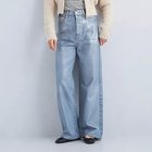 【グリーンレーベル リラクシング / ユナイテッドアローズ/green label relaxing / UNITED ARROWS】の【別注】LUNA ラメ デニム ワイド パンツ SILVER|ID:prp329100004052097