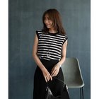 【スタイルデリ/STYLE DELI】のボーダー柄ノースリニットトップス 人気、トレンドファッション・服の通販 founy(ファニー) ファッション Fashion レディースファッション WOMEN トップス・カットソー Tops/Tshirt ニット Knit Tops インナー Inner カーディガン Cardigan キャミソール Camisole コンパクト Compact サロペット Overalls ジャケット Jacket ターコイズ Turquoise バランス Balance フィット Fit ブルゾン Blouson ボックス Box ボーダー Border 夏 Summer thumbnail ブラック|ID: prp329100004053767 ipo3291000000027267744