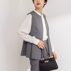 【ノーリーズ/NOLLEY'S】の《セットアップ対応》バーズアイペプラムジレ 人気、トレンドファッション・服の通販 founy(ファニー) ファッション Fashion レディースファッション WOMEN アウター Coat Outerwear トップス・カットソー Tops/Tshirt ベスト/ジレ Gilets/Vests 2024年 2024 2024-2025秋冬・A/W Aw/Autumn/Winter/Fw/Fall/2024-2025 おすすめ Recommend セットアップ Set Up セレモニー Ceremony ペプラム Peplum エレガント 上品 Elegant ビジネス 仕事 通勤 Business 水玉 Polka Dots |ID:prp329100004053772