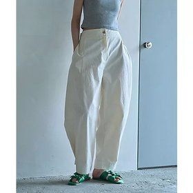 【マージュール/marjour】のCURVE COTTON PANTS 人気、トレンドファッション・服の通販 founy(ファニー) ファッション Fashion レディースファッション WOMEN パンツ Pants おすすめ Recommend コクーン Cocoon ストレッチ Stretch リラックス Relax |ID:prp329100004053786