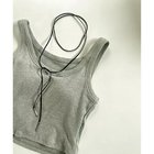 【マージュール/marjour】のCORD RIBBON NECKLACE 人気、トレンドファッション・服の通販 founy(ファニー) ファッション Fashion レディースファッション WOMEN ジュエリー Jewelry ネックレス Necklaces シンプル Simple タンク Tank ネックレス Necklace リボン Ribbon 夏 Summer 秋 Autumn/Fall thumbnail SILVER|ID: prp329100004053844 ipo3291000000027268275