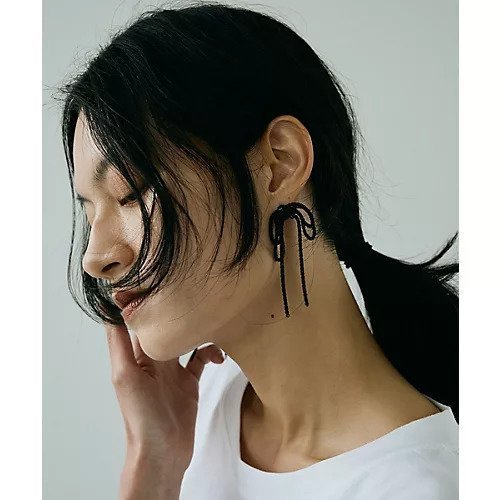 【マージュール/marjour】のDOUBLE RIBBON EARRING 人気、トレンドファッション・服の通販 founy(ファニー) 　ファッション　Fashion　レディースファッション　Fashion for Women　ジュエリー　Jewelry　ファッションリング　Fashion Rings　イヤリング・フープ・ドロップタイプ　Hoop, Drop & Clip Earrings　イヤリング　Earrings　モチーフ　Motif, Design Theme　リボン　Ribbon, Bow　ループ　Loop, Loop Knit　other-2|ID: prp329100004053852 ipo3291000000031292590