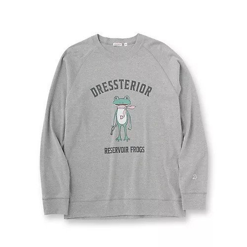 【ドレステリア/DRESSTERIOR / MEN】のフロッグラグランフライスロングTシャツ インテリア・キッズ・メンズ・レディースファッション・服の通販 founy(ファニー) 　ファッション　Fashion　メンズファッション　MEN　インナー　Inner　ジャケット　Jacket　スマート　Smart　スリーブ　Sleeve　チェーン　Chain　フロント　Front　ブルゾン　Blouson　プリント　Print　ヴィンテージ　Vintage　人気　Popularity　今季　This Season　グレー|ID: prp329100004053894 ipo3291000000027268544