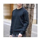 【ドレステリア/DRESSTERIOR / MEN】の【Safari12月号掲載/秋冬春シーズン着用可能】コットンカシミヤ スムースニット ブラック|ID: prp329100004053907 ipo3291000000029581091