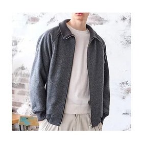 【ドレステリア/DRESSTERIOR / MEN】 メルトン リブカラーブルゾン人気、トレンドファッション・服の通販 founy(ファニー) ファッション Fashion メンズファッション MEN インナー Inner 今季 This Season スマート Smart フロント Front ポケット Pocket メルトン Melton A/W・秋冬 Aw・Autumn/Winter・Fw・Fall-Winter |ID:prp329100004054837