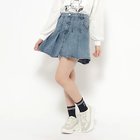 【ピンク ラテ/PINK-latte / KIDS】のタックプリーツスカート 人気、トレンドファッション・服の通販 founy(ファニー) ファッション Fashion キッズファッション KIDS おすすめ Recommend デニム Denim ベーシック Basic ポケット Pocket 定番 Standard thumbnail ブルー|ID: prp329100004058703 ipo3291000000028174263