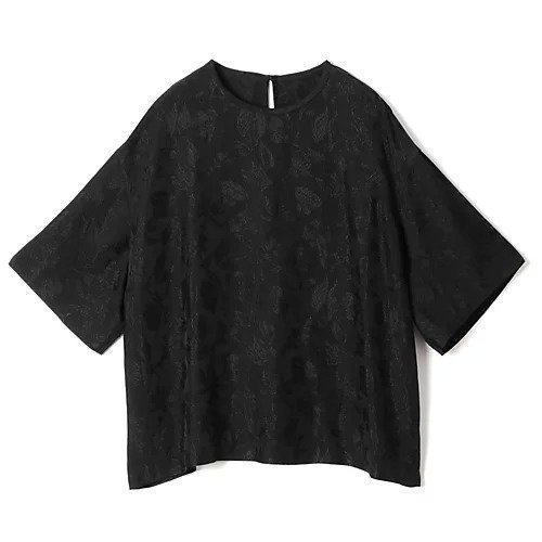 【フローレント/FLORENT】のJACQUARD BLOUSE インテリア・キッズ・メンズ・レディースファッション・服の通販 founy(ファニー) https://founy.com/ ファッション Fashion レディースファッション WOMEN エレガント 上品 Elegant クラシカル Classical シルク Silk デニム Denim ボタニカル Botanical リラックス Relax |ID: prp329100004060720 ipo3291000000027345532