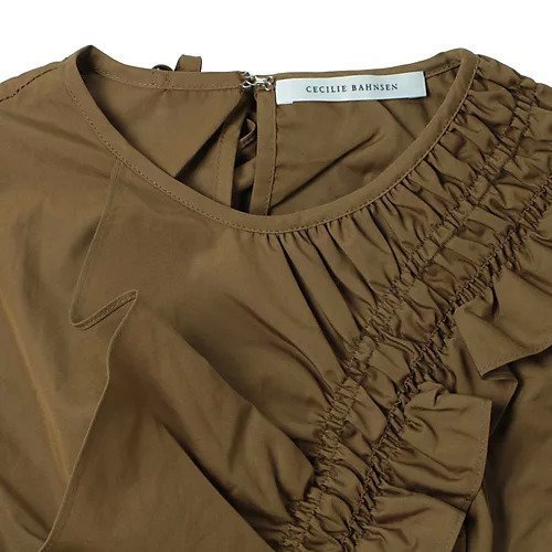 【セシリー バンセン/CECILIE BAHNSEN】のGEO TOP 人気、トレンドファッション・服の通販 founy(ファニー) 　ファッション　Fashion　レディースファッション　Fashion for Women　ワンピース　Dresses　2024年　2024　2024-2025秋冬・A/W　Autumn/Winter 2024–25 AW24–25　イレヘム　Irregular Hemline　ギャザー　Gathered, Ruffled　フリル　Frill, Ruffle　エレガント 上品　Elegant　洗える　Machine Washable　other-3|ID: prp329100004064563 ipo3291000000033551259