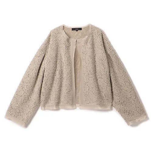 【フローレント/FLORENT】のFEATHER TULLE CARDIGAN インテリア・キッズ・メンズ・レディースファッション・服の通販 founy(ファニー) https://founy.com/ ファッション Fashion レディースファッション WOMEN トップス・カットソー Tops/Tshirt カーディガン Cardigans カーディガン Cardigan コンビ Combination |ID: prp329100004064580 ipo3291000000027387280