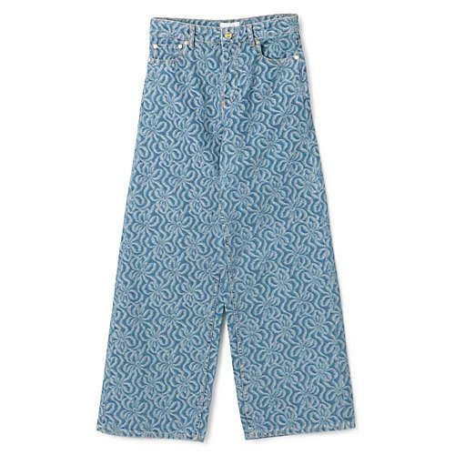 【ガニー/GANNI】のJacquard Denim Wide Pants インテリア・キッズ・メンズ・レディースファッション・服の通販 founy(ファニー) https://founy.com/ ファッション Fashion レディースファッション WOMEN パンツ Pants 2024年 2024 2024春夏・S/S Ss,Spring/Summer,2024 フラワー Flower フロント Front ワイド Wide ヴィンテージ Vintage 今季 This Season 洗える Washable |ID: prp329100004064608 ipo3291000000027387441