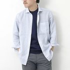 【ノーリーズ グッドマン/NOLLEY'S goodman / MEN】のリネンカッタウェイ 7分袖 総柄シャツ ホワイト系その他|ID: prp329100004065053 ipo3291000000027389172