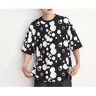 【ザ ショップ ティーケー/THE SHOP TK / MEN】のビッグシルエット総柄アソートTシャツ 幾何学/ドット/ストライプ/バックロゴ ブラック|ID: prp329100004065054 ipo3291000000027389178