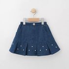 【シューラルー/SHOO LA RUE / KIDS】のフェイクパール付きデニムプリーツスカート ブルー|ID: prp329100004065075 ipo3291000000027389291