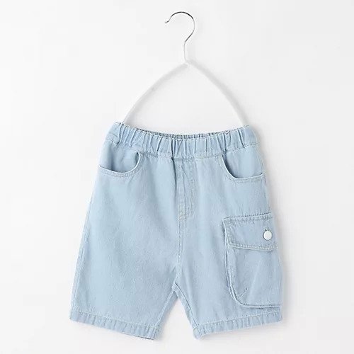 【ザ ショップ ティーケー/THE SHOP TK / KIDS】の【110-150】デニムハーフパンツ インテリア・キッズ・メンズ・レディースファッション・服の通販 founy(ファニー) https://founy.com/ ファッション Fashion キッズファッション KIDS ボトムス Bottoms/Kids おすすめ Recommend ガーリー Girly デニム Denim フラップ Flap ボーダー Border ポケット Pocket |ID: prp329100004065080 ipo3291000000027389312