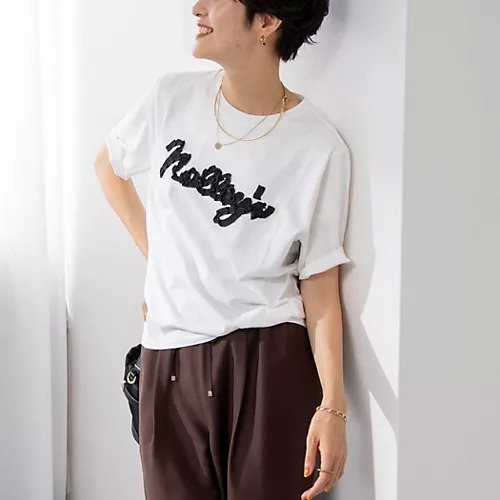 【ノーリーズ/NOLLEY'S】のノーリーズ刺繍Tシャツ インテリア・キッズ・メンズ・レディースファッション・服の通販 founy(ファニー) 　ファッション　Fashion　レディースファッション　WOMEN　トップス・カットソー　Tops/Tshirt　シャツ/ブラウス　Shirts/Blouses　ロング / Tシャツ　T-Shirts　2024年　2024　2024-2025秋冬・A/W　Aw/Autumn/Winter/Fw/Fall/2024-2025　インナー　Inner　シルケット　Mercerization　ジャケット　Jacket　テクスチャー　Texture　モチーフ　Motif　秋　Autumn/Fall　ホワイト系その他2|ID: prp329100004066793 ipo3291000000027410999