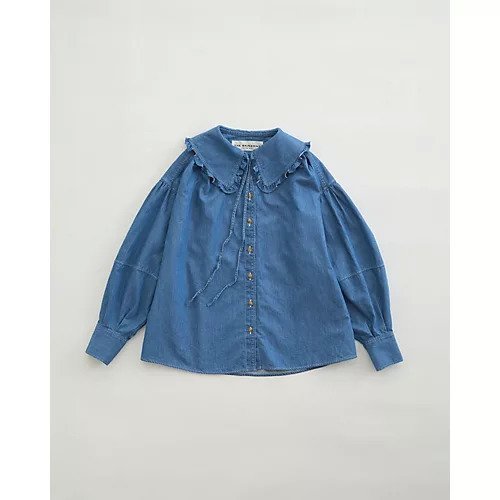 【シンゾーン/Shinzone】のDENIM BLOUSE インテリア・キッズ・メンズ・レディースファッション・服の通販 founy(ファニー) https://founy.com/ ファッション Fashion レディースファッション WOMEN おすすめ Recommend ギャザー Gather スウィート Sweet ダブル Double デニム Denim フリル Frills ベスト Vest 羽織 Haori |ID: prp329100004066805 ipo3291000000027411099