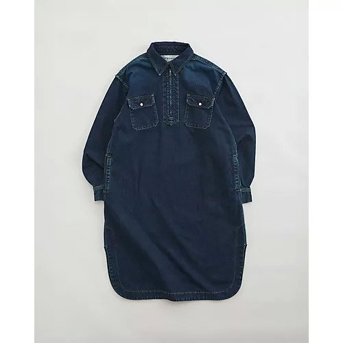 【シンゾーン/Shinzone】のHALF ZIP DENIM DRESS インテリア・キッズ・メンズ・レディースファッション・服の通販 founy(ファニー) https://founy.com/ ファッション Fashion レディースファッション WOMEN ワンピース Dress ドレス Party Dresses スリット Slit デニム Denim ドレス Dress ワーク Work |ID: prp329100004066886 ipo3291000000027411584