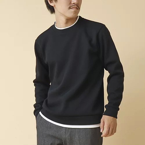 【ノーリーズ グッドマン/NOLLEY'S goodman / MEN】のリブダンボール クルーネックプルオーバー 24AW インテリア・キッズ・メンズ・レディースファッション・服の通販 founy(ファニー) https://founy.com/ ファッション Fashion メンズファッション MEN トップス・カットソー Tops/Tshirt/Men 2024年 2024 2024-2025秋冬・A/W Aw/Autumn/Winter/Fw/Fall/2024-2025 インナー Inner カットソー Cut And Sew デニム Denim |ID: prp329100004067027 ipo3291000000029329355