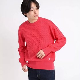 【デッサン/Dessin / MEN】 オーガニックコットンケーブルニット人気、トレンドファッション・服の通販 founy(ファニー) ファッション Fashion メンズファッション MEN ベーシック Basic 定番 Standard |ID:prp329100004067034