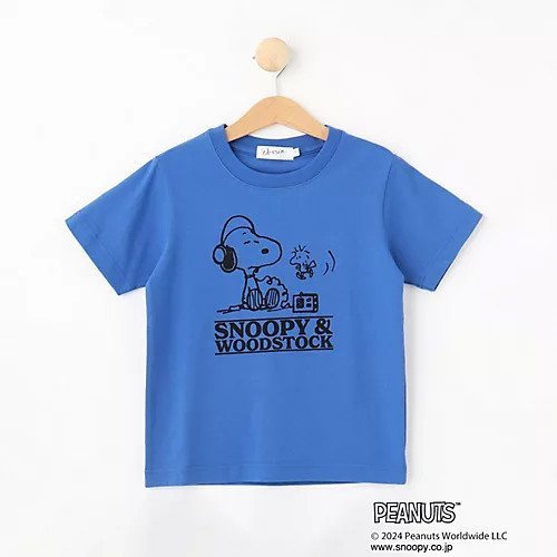 【デッサン/Dessin / KIDS】の【リンクコーデ】Dessin PEANUTS Tシャツ インテリア・キッズ・メンズ・レディースファッション・服の通販 founy(ファニー) 　ファッション　Fashion　キッズファッション　KIDS　キャラクター　Character　スマート　Smart　モチーフ　Motif　人気　Popularity　ブルー|ID: prp329100004067050 ipo3291000000027412438