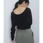 【ビス/VIS】のラメプリントベロアロングスリーブTシャツ 人気、トレンドファッション・服の通販 founy(ファニー) ファッション Fashion レディースファッション WOMEN トップス・カットソー Tops/Tshirt シャツ/ブラウス Shirts/Blouses ロング / Tシャツ T-Shirts ベロア Velour 2024年 2024 2024-2025秋冬・A/W Aw/Autumn/Winter/Fw/Fall/2024-2025 A/W・秋冬 Aw・Autumn/Winter・Fw・Fall-Winter おすすめ Recommend インナー Inner シアー Sheer ジャケット Jacket ストーン Stone プリント Print ベロア Velor ロング Long 冬 Winter 春 Spring 秋 Autumn/Fall thumbnail ブラック|ID: prp329100004068785 ipo3291000000028054569