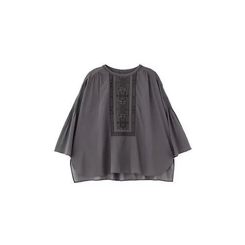 【ヒューマンウーマン/HUMAN WOMAN】のインド刺繍コットンボイルブラウス 人気、トレンドファッション・服の通販 founy(ファニー) 　ファッション　Fashion　レディースファッション　Fashion for Women　トップス・カットソー　Cut & Sew Tops　シャツ・ブラウス・オフィスカジュアル　Elegant Blouses & Button-Ups　おすすめ　Recommended / Our Picks　インド　Indian Textile　スタンダード　Standard, Basic　デニム　Denim, Jeans Material　フレアースリーブ　Flared Sleeve, Bell Sleeve　ボトム　Bottoms, Lower Wear　エレガント 上品　Elegant　夏　Summer　other-2|ID: prp329100004068789 ipo3291000000031292195