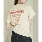 【ビス/VIS】の【洗える】Souvenir ロゴTシャツ ベージュ系|ID: prp329100004074647 ipo3291000000027504440