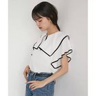 【ビス/VIS】の【洗える】ラッフルフリルバイカラーブラウス 人気、トレンドファッション・服の通販 founy(ファニー) ファッション Fashion レディースファッション WOMEN トップス・カットソー Tops/Tshirt シャツ/ブラウス Shirts/Blouses 洗える Washable バランス Balance パイピング Piping フリル Frills ベスト Vest A/W・秋冬 Aw・Autumn/Winter・Fw・Fall-Winter おすすめ Recommend 夏 Summer 2024年 2024 2024-2025秋冬・A/W Aw/Autumn/Winter/Fw/Fall/2024-2025 thumbnail ホワイト系|ID: prp329100004076229 ipo3291000000027676395