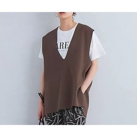 【グリーンレーベル リラクシング / ユナイテッドアローズ/green label relaxing / UNITED ARROWS】のディープ Vネック ニット ベスト -ウォッシャブル- 人気、トレンドファッション・服の通販 founy(ファニー) ファッション Fashion レディースファッション WOMEN アウター Coat Outerwear トップス・カットソー Tops/Tshirt ニット Knit Tops ベスト/ジレ Gilets/Vests Vネック V-Neck A/W・秋冬 Aw・Autumn/Winter・Fw・Fall-Winter おすすめ Recommend インナー Inner ウォッシャブル Washable サテン Satin シンプル Simple スリット Slit ハイネック High Neck ベスト Vest ベーシック Basic ボトム Bottom ロング Long 冬 Winter 秋 Autumn/Fall |ID:prp329100004076269