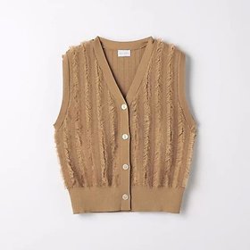 【グリーンレーベル リラクシング / ユナイテッドアローズ/green label relaxing / UNITED ARROWS】 フリンジ ニット ベスト -ウォッシャブル-人気、トレンドファッション・服の通販 founy(ファニー) ファッション Fashion レディースファッション WOMEN アウター Coat Outerwear トップス・カットソー Tops/Tshirt ニット Knit Tops ベスト/ジレ Gilets/Vests おすすめ Recommend ウォッシャブル Washable カーゴパンツ Cargo Pants キャミソール Camisole デニム Denim フェミニン Feminine フリンジ Fringe ベスト Vest 秋 Autumn/Fall |ID:prp329100004076271