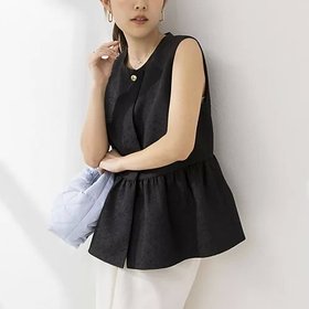 【ノーリーズソフィー/NOLLEY'S sophi】 ウォッシャブルフクレジャガードペプラムジレ人気、トレンドファッション・服の通販 founy(ファニー) ファッション Fashion レディースファッション WOMEN アウター Coat Outerwear トップス・カットソー Tops/Tshirt ベスト/ジレ Gilets/Vests 2024年 2024 2024春夏・S/S Ss,Spring/Summer,2024 おすすめ Recommend ペプラム Peplum ボタニカル Botanical |ID:prp329100004076273