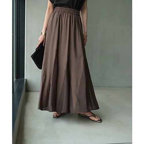 【スタイルデリ/STYLE DELI】の【LUXE】トライアングル配色切替スカート 人気、トレンドファッション・服の通販 founy(ファニー) 　ファッション　Fashion　レディースファッション　WOMEN　スカート　Skirt　エアリー　Airy　春　Spring　秋　Autumn/Fall　ギャザー　Gather　切替　Switching　吸水　Water Absorption　シアー　Sheer　ジャージー　Jersey　スリット　Slit　トライアングル　Triangle　なめらか　Smooth　ハンカチ　Handkerchief　フォルム　Form　フレア　Flare　ボトム　Bottom　ポケット　Pocket　マキシ　Maxi　ミックス　Mix　ループ　Loop　ロング　Long　S/S・春夏　Ss・Spring/Summer　夏　Summer　エレガント 上品　Elegant　other-2|ID: prp329100004076277 ipo3291000000031914256