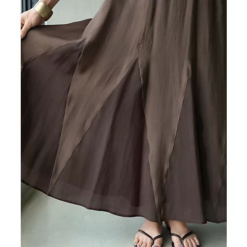 【スタイルデリ/STYLE DELI】の【LUXE】トライアングル配色切替スカート 人気、トレンドファッション・服の通販 founy(ファニー) 　ファッション　Fashion　レディースファッション　WOMEN　スカート　Skirt　エアリー　Airy　春　Spring　秋　Autumn/Fall　ギャザー　Gather　切替　Switching　吸水　Water Absorption　シアー　Sheer　ジャージー　Jersey　スリット　Slit　トライアングル　Triangle　なめらか　Smooth　ハンカチ　Handkerchief　フォルム　Form　フレア　Flare　ボトム　Bottom　ポケット　Pocket　マキシ　Maxi　ミックス　Mix　ループ　Loop　ロング　Long　S/S・春夏　Ss・Spring/Summer　夏　Summer　エレガント 上品　Elegant　other-3|ID: prp329100004076277 ipo3291000000031914258