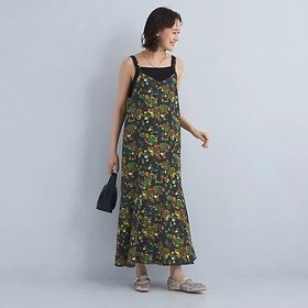 【グリーンレーベル リラクシング / ユナイテッドアローズ/green label relaxing / UNITED ARROWS】 フラワー プリント キャミソール ワンピース人気、トレンドファッション・服の通販 founy(ファニー) ファッション Fashion レディースファッション WOMEN ワンピース Dress 秋 Autumn/Fall キャミソール Camisole フラワー Flower フレア Flare プリント Print 夏 Summer |ID:prp329100004076286