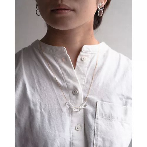 【ハリオ ランプワーク ファクトリー/Hario Lampwork Factory】のネックレス バーズワーズ セミサークル クリア 人気、トレンドファッション・服の通販 founy(ファニー) 　ファッション　Fashion　レディースファッション　WOMEN　ジュエリー　Jewelry　ネックレス　Necklaces　アクセサリー　Accessories　ガラス　Glass　サークル　Circle　ネックレス　Necklace　other-2|ID: prp329100004076403 ipo3291000000031292075