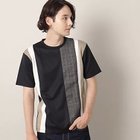 【デッサン/Dessin / MEN】のツイード切替ブロックTシャツ ブラック|ID: prp329100004076701 ipo3291000000027535919