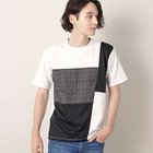 【デッサン/Dessin / MEN】のツイード切替ブロックTシャツ ホワイト|ID: prp329100004076703 ipo3291000000027535925