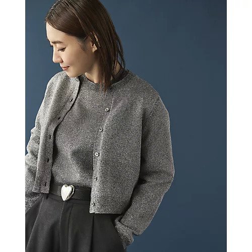 【エムセブンデイズ/M7days】の【コラボ】ラメニットドロップショルダーニット 人気、トレンドファッション・服の通販 founy(ファニー) 　ファッション　Fashion　レディースファッション　Fashion for Women　トップス・カットソー　Cut & Sew Tops　ニット　Knit Tops & Sweaters　コラボ　Collaboration, Collab　シルバー　Silver, Metallic Silver　シンプル　Simple, Minimal　バランス　Balance, Style Balance　洗える　Machine Washable　other-3|ID: prp329100004077928 ipo3291000000031291965