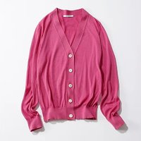 【スローン/SLOANE】の【Marisol別注】シルクカーディガン 人気、トレンドファッション・服の通販 founy(ファニー) ファッション Fashion レディースファッション WOMEN トップス・カットソー Tops/Tshirt カーディガン Cardigans カーディガン Cardigan シルク Silk ボックス Box 別注 Special Order 夏 Summer |ID:prp329100004077933