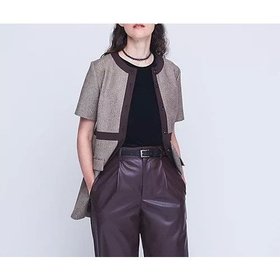 【ユナイテッドアローズ/UNITED ARROWS】のツイード ショートスリーブ チュニック 人気、トレンドファッション・服の通販 founy(ファニー) ファッション Fashion レディースファッション WOMEN トップス・カットソー Tops/Tshirt クラシカル Classical コンパクト Compact ショート Short スリーブ Sleeve チュニック Tunic ツイード Tweed ヘリンボン Herringbone 無地 Plain Color |ID:prp329100004077938