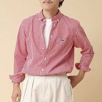 【ノーリーズ グッドマン/NOLLEY'S goodman / MEN】のピーチブロード クジラBD 長袖シャツ 人気、トレンドファッション・服の通販 founy(ファニー) ファッション Fashion メンズファッション MEN インナー Inner シンプル Simple デニム Denim 定番 Standard 長袖 Long Sleeve ピーチ Peach ブロード Broad ロング Long ワンポイント One Point |ID:prp329100004078046